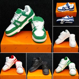 2024 Top Vente Designer Hommes Casual Chaussures Mode Femmes En Cuir À Lacets Chaussures De Sport À Fond Plat Blanc Noir Hommes Luxe Velours Daim