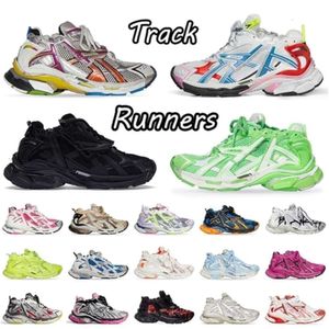 2024 Piste Runners Sneakers 7.0 Chaussures décontractées plate-forme marque graffiti blanc déconstruction transmit les traces de piste Runner 7 Tess S.Gomma