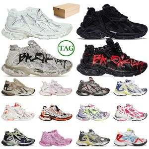 2024 Track Runners Sneakers 7.0 Designer Casual Schoenen Platform Merk Graffiti Wit Zwart Deconstructie Zenden Jurk Schoenen Dames Heren Tracks Heren Trainers