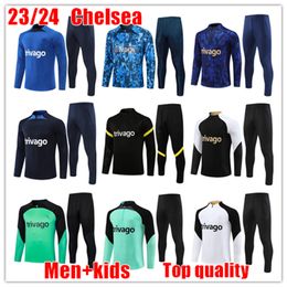 2024 Chándales Chelse ZIYECH CFC camiseta de fútbol hombres niños traje de entrenamiento 23 24 25 jogging Chelse trajes de fútbol kit PULISIC MOUNT HAVERTZ STERLING set survetemen