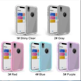 2024 Transparent Heavy Duty Defender Case Absorption des chocs Crystal Clear pour iPhone 15 14 13 12 11 Pro XS Max XR 8 Plus Samsung Note 9 S10 sans clip OPP Bag