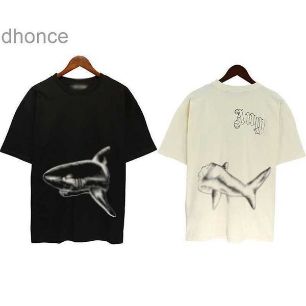 2024 Trende Designer Summer Fashion Trends International P A23SS Spring and New Angel Cuto-Off Shark Print Advanced Send Unique Classic Mens Womens T-shirt