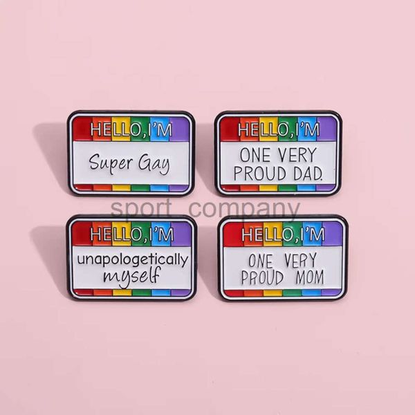 2024 TRENDY HELL TEXT ENAMEL BROOCH SUPER GAY MOM MOM FAIT BEAUCOUP DE SORME ANGIE