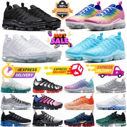 2024 Triple Negro Blanco Plus Tn Hombres Para Mujer Zapatos para correr Fucsia Sueño Rosa Hechizo Universidad Azul Coquettish Púrpura Todo Rojo Pastel Shark Hyper Zapatillas de deporte T4