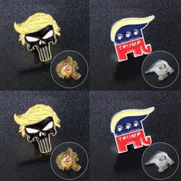 2024 Trump Broches Feestartikelen Punk Symbool Badge America President Election Pins Coat Jacks Rugzak Trump Broche Cyz3261