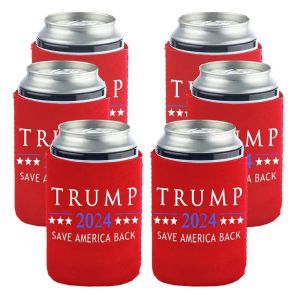 2024 Trump Cans Holder Party Decoration 12 oz Néoprène 330 ml Sleeve de bouteille de bière 0425