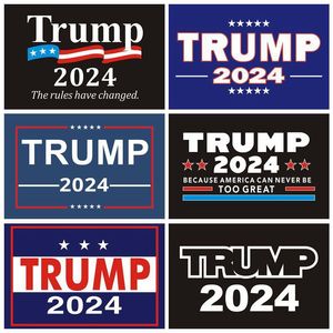 2024 Trump Car Stickers US Presidentiële Campagne Trumps Sticker Bumpersticker Decoratieve 8Colors XD24228