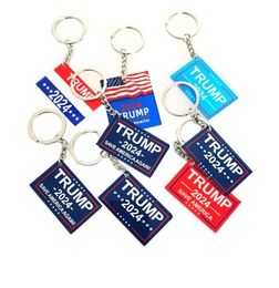 2024 Trump -serie souvenir cadeau neemt Amerika terug keychain ornament US Presidential Election Fans Party Gift