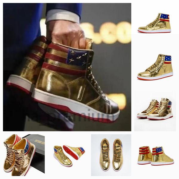 2024 Trump T Basketball Chaussures Casual The Never Surrender High-Tops Designer Chaussures TS Running Gold Custom Hommes Baskets en plein air Confort Sport Lace-up Outdoor Trendy ity