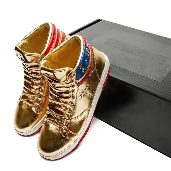 2024 Trump T Zapatos de baloncesto para hombre Zapato casual The Never Surrender High-Tops Designer 1 TS Gold Hombres personalizados Zapatillas de deporte al aire libre Comfort Sport Trendy Cordones al aire libre
