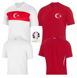 2024 Turkiye voetbaltrui E Cup Turkije Nationaal team Home Away Demiral Kokcu Yildiz enes Calhanoglu Men Kids Football Shirts Kit