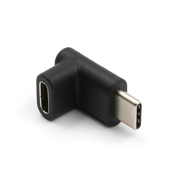 2024 Adaptateur mâle de type-C mâle à femme USB31 M / F Angle droit 90 degrés USB Charging Extension Adaptateur pour les données Synchronisation audio et transfert vidéo - Pour le câble d'extension de type C