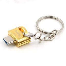 2024 Type-C TF-kaart Mobiele kaartlezer USB3.0 High Speed Mini OTG Micro USB-adapter om SLR-camerakaart aan te sluiten voor Type-C TF-kaartlezer voor