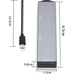 2024 Tipo C USB C HUB 3 Puertos Adaptador Multi Splitter OTG para Lenovo Huawei Xiaomi MacBook Pro 15 Air Accessories USB Hub- Para Huawei USB Splitter
