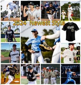 2024 UCF Knights Jersey de béisbol personalizado cosido para hombre Juventud Gephry Peña Ben McCabe Lex Boedicker Noah Orlando Michael Brooks Tom Josten Alex Freeland UCF Jerseys