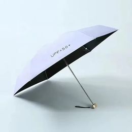 2024 ultra luz 50% de descuento para sombrillas soleadas paraguas plegables mini bolsillo para sombrillas creative vinyl sun protection para paraguas bolsillo 1. para