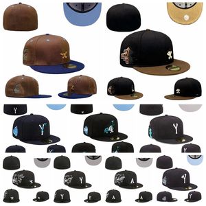 2024 Chapeaux ajustés unisexes Snapbacks chapeau baskball casquettes All Team NY Logo homme femme Sports de plein air broderie coton plat fermé bonnets flex casquette de soleil