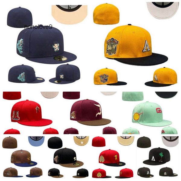 2024 unisexe en plein air en gros mode snapbacks casquette de baseball chapeau de seau toutes les équipes sports de plein air broderie point coeur hustle fleurs nouvelle ère chapeaux ajustés taille 7-8