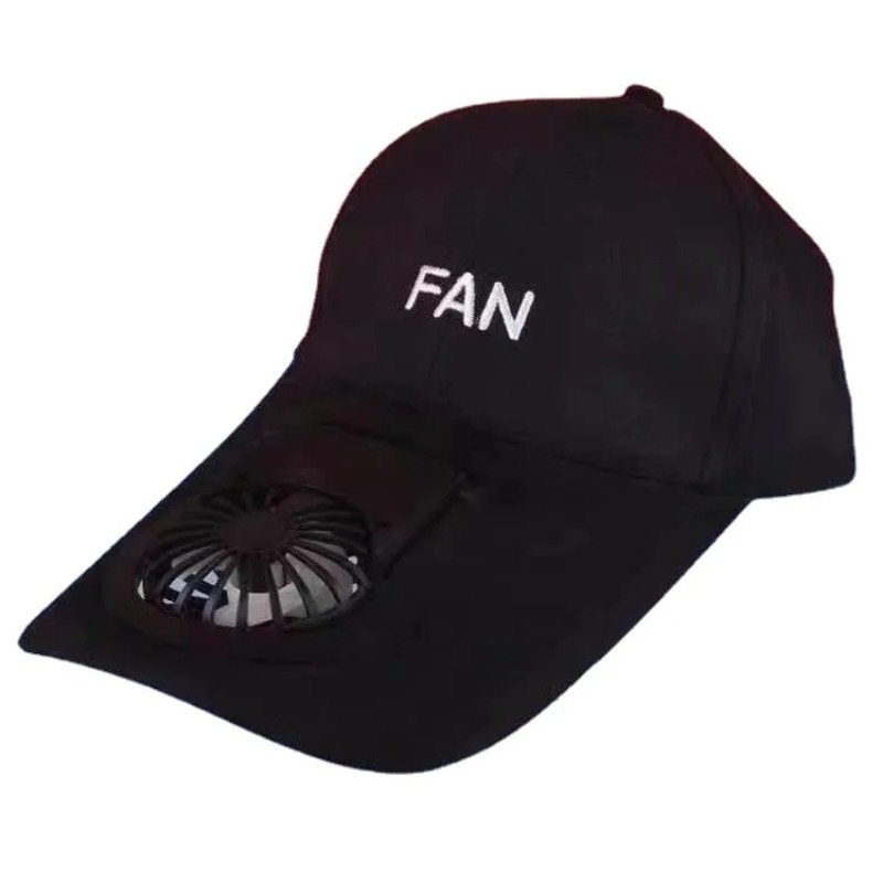 2024 UNISEX USB Fan Fan Cap Golf Hat Regulowany kapelusz fanowy na obozowanie na świeżym powietrzu Travel Casquette Homme Gorras Hombre Pewnie, tutaj, tutaj