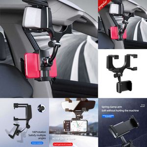 2024 Universele 360 Graden Autospiegel Mount Auto Telefoon Beugel Navigatie GPS Stand Opvouwbare Aanpassing Telefoon Houder Auto Accessoires