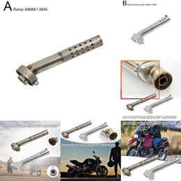 2024 Universal 48 mm Motorcycle Échappement Minardler Insert Baffle Extrémité Pression DB But Double régulateur Core Pipe tueur Back Eliminator