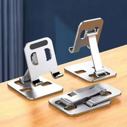 2024 Universeel alle aluminium legering opvouwbare bureau telefoonhouder mount stand voor mobiele telefoonhouder voor tablet desktop metalen houder- voor opvouwbare telefoonstandaard