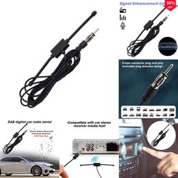 2024 Universele auto voorruiten AM FM 12V Radio Antennes Signaalversterker Booster Hidden Radio Active Truck Stereo B0H2 Antenne Antena