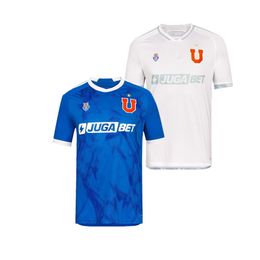 2024 Universidad de Chile FERNANDES 24 25 Heren Voetbalshirts VARGAS PALACIOS MOYA FERNANDEZ Thuis Blu Away Wit Voetbalshirt Korte Mouw Uniformen