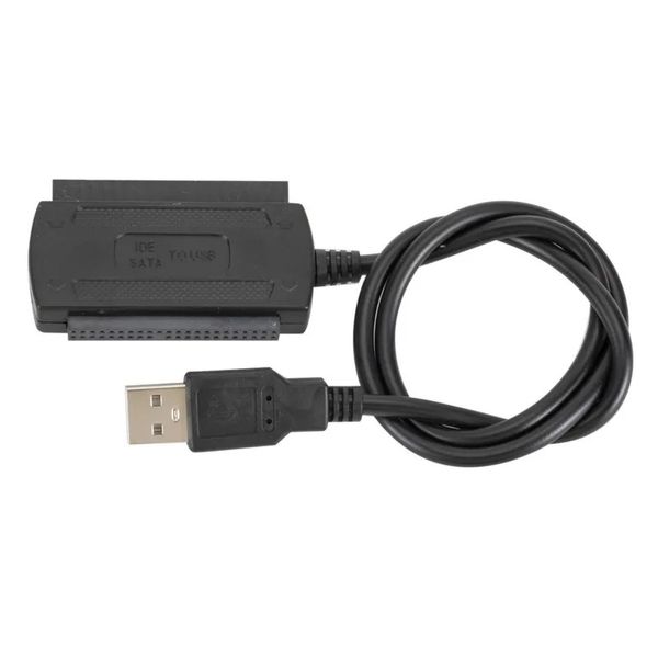2024 Adaptateur de disque dur amélioré SATA / PATA / IDE TO USB Convertisseur Cable Cable Network Connexion Réseau pour adaptateur de disque dur