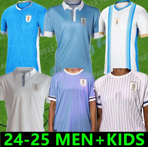 2024 Uruguay Soccer Jersey 2024 2025 L.Suarez E.Cavani N.DE La Cruz Shirt National Team Shirt G.DE Arrascaeta F.Valverde R.araujo R.Bentancur Football Uniforme