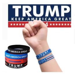 2024 presidente dos EUA eleição Trump pulseira de silicone festa favor manter a América grande pulseira levar a América de volta