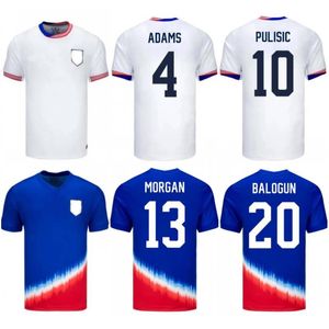 2024 USAS Soccer Jerseys Hommes McKENNIE SWANSON REYNA MUSAH ADAMS Chemise de football Jeunesse PULISIC SMITH MORGAN LAVELLE DUNN Kit Enfants Uniforme