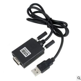 2024 USB 2.0 a RS232 Serial DB9 9 pin Cable de convertidor masculino Negro 0.8m 1 Adaptador de puerto para enrutadores Cisco Switches Telescopefor RS232 Adaptador serial