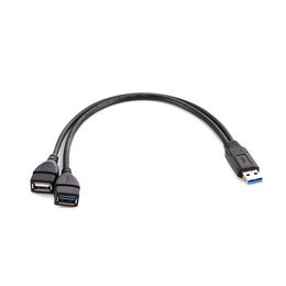 2024 USB mâle à USB3.0 Femme + USB2.0 Femme Data Hub Power Adapter Y Splitter USB Charging Cable Cable Corde Ralal