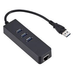 2024 USB3.0 Gigabit Ethernet Adapter 3 Poorten USB 3.0 HUB USB naar RJ45 LAN Netwerkkaart voor MacBook Mac Desktop + Micro USB -laders naar Ethernet voor Mac