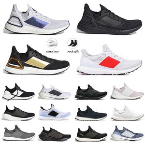 2024 Utral Boost 4.0 Athletic Running Shoes Purple Dash Gray Core Triple Black Wit Solar Geelblauw metallic Men Women Women Casual Trainer Sneakers Maat 36-46