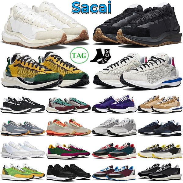 2024 vaporwaffle ld waffle hombres mujeres zapatos casuales negro blanco nylon vela goma sésamo azul vacío gira amarillo pino verde gusto para hombre entrenadores deportes al aire libre zapatillas de deporte