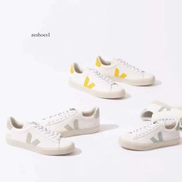 2024 Vejasneakers Brésil français Brésil blanc Vjas Green Low-Carbone Life Vejaon Cloud Organic Cotton Flats Platform Sneakers Femmes Femmes Casual Classic Designer Femmes