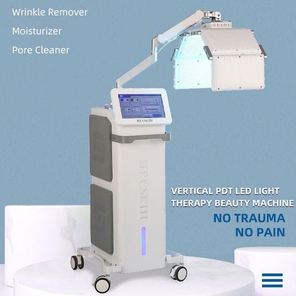 2024 Vertical 4 lumières PDT resserrement de la peau réduction des rides raffermissement du visage traitement de l'acné Anti-âge photothérapie appareil de beauté