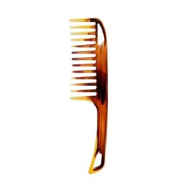 2024 Vintage Oil Head Comb Wide Teeth Plastic Brush Detangler Curly Hair Anti-static Aircraft Back Combs Massage Hairdressing Tool For