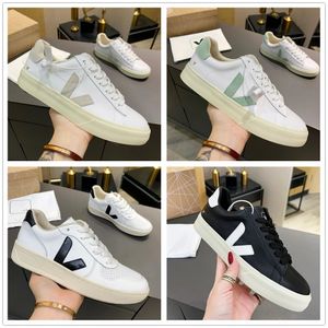 2024 Vja Français Brésil Vert Vie à faible teneur en carbone V Coton biologique Appartements Plate-forme Baskets Femmes Casual Classique Blanc Designer Chaussures Hommes Mocassins