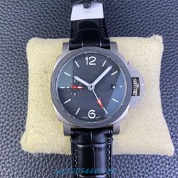 2024 Vsf Factory Montre pour homme Boîtier léger en fibre de carbone Revêtement brillant dans le noir Bracelet en cuir de veau imprimé bambou bleu Montre de style sportif miroir saphir