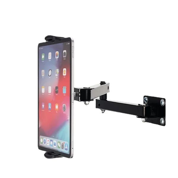 2024 Wall Mount Tablet Stand Long Bran Stretchable Téléphone portable Solder mural réglable Mur en métal Ipad pour iPhone IPAD 4-13 INCHESSTRESTTCHABLABLE Téléphone portable