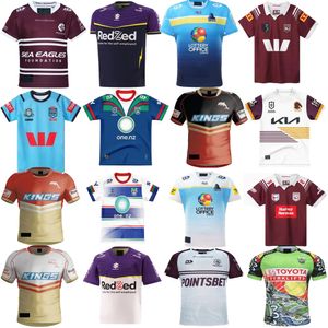 2024 Warriors Rugby Jerseys Gold Coast Dolphins 2023 2024 Titans Sea Eagles STORM Brisbane thuis uit shirts Maat S-5XL shirt