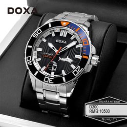 2024 DOXA Watch Big Shark Top Brand Luxury Steel Reloj para hombre Luminoso Deportes Buceo 46mm Water Ghost Watch Hot New Products