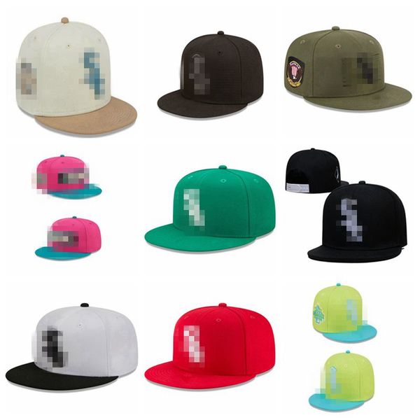 Casquettes de baseball avec lettres Sox blanches, chapeaux à rabat pour hommes et femmes, style Hip Hop, nouvelle marque, styles d'été, 2024