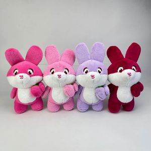 Conejo de fresa de 4 colores para niños, juguete de peluche bonito, juego de juegos para niños, regalo de vacaciones, premios Hine, 2024, venta al por mayor