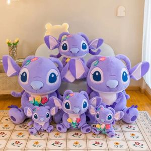 Jouets en peluche Angie violets mignons, jeu pour enfants, compagnon de jeu, cadeau de vacances, prix de machine, vente en gros, 2024