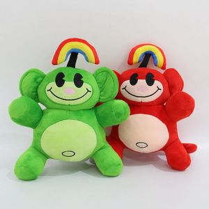 Jouet en peluche singe arc-en-ciel mignon, compagnon de jeu pour enfants, cadeau de vacances, décoration de salle, vente en gros, 2024