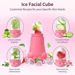 2024 Groothandel Ice Roller Ball Huid Koeling en rustgevende ijs gezicht Massage Siliconen Ice Cube Mold2.voor siliconen gezichtsmassagetool